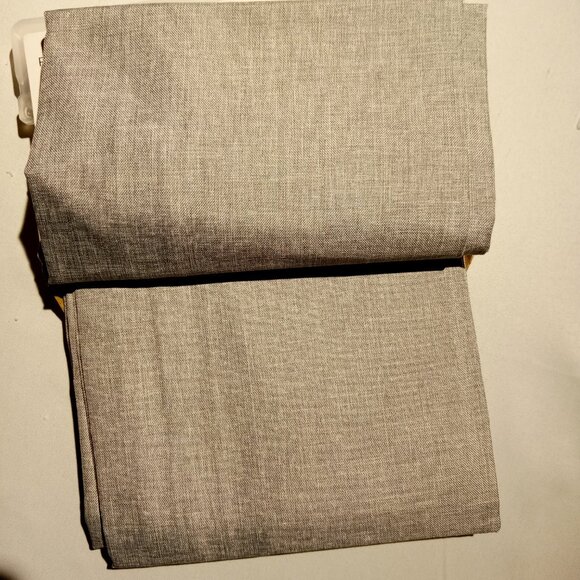 42" x 84" Room Darkening Heathered Gray Window Curtain Panel Rod Pocket NEW - Picture 8 of 8